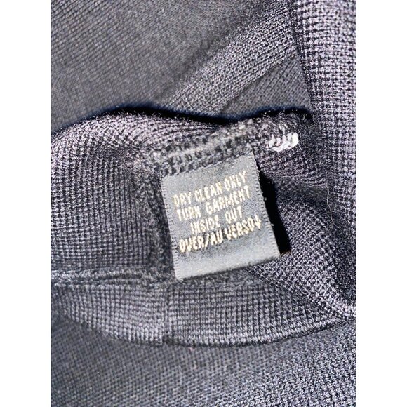 Dana Buchman Size XL Black Woolmark Button Front Merino Wool Blazer - Picture 5 of 7